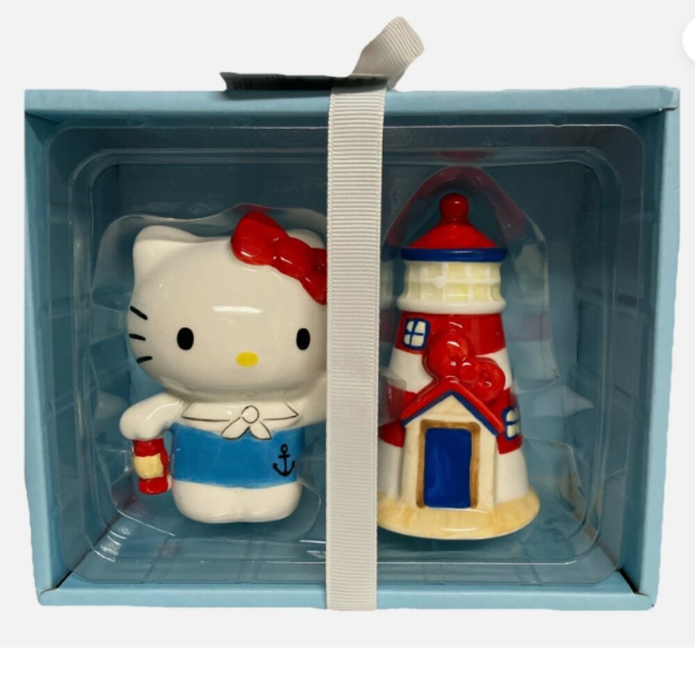 Hello Kitty Nautical Salt & Pepper Shakers – Blue Sky Sanrio Sailor Set